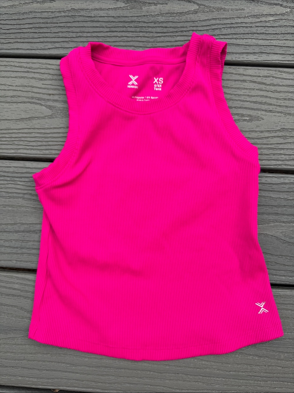 Xersion Girls' Hot Pink Ribbed Tank Top